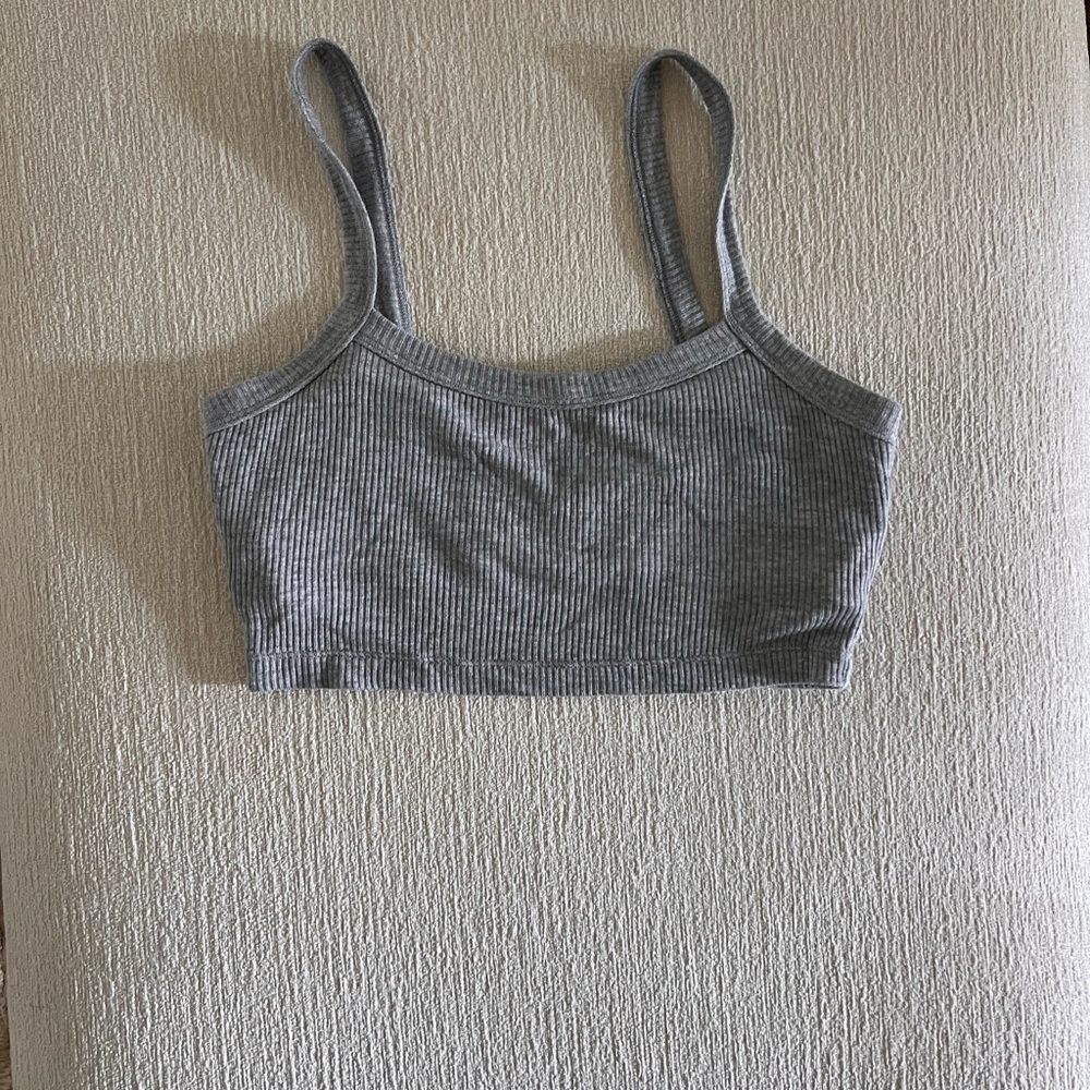 Alo grey lounge bra top